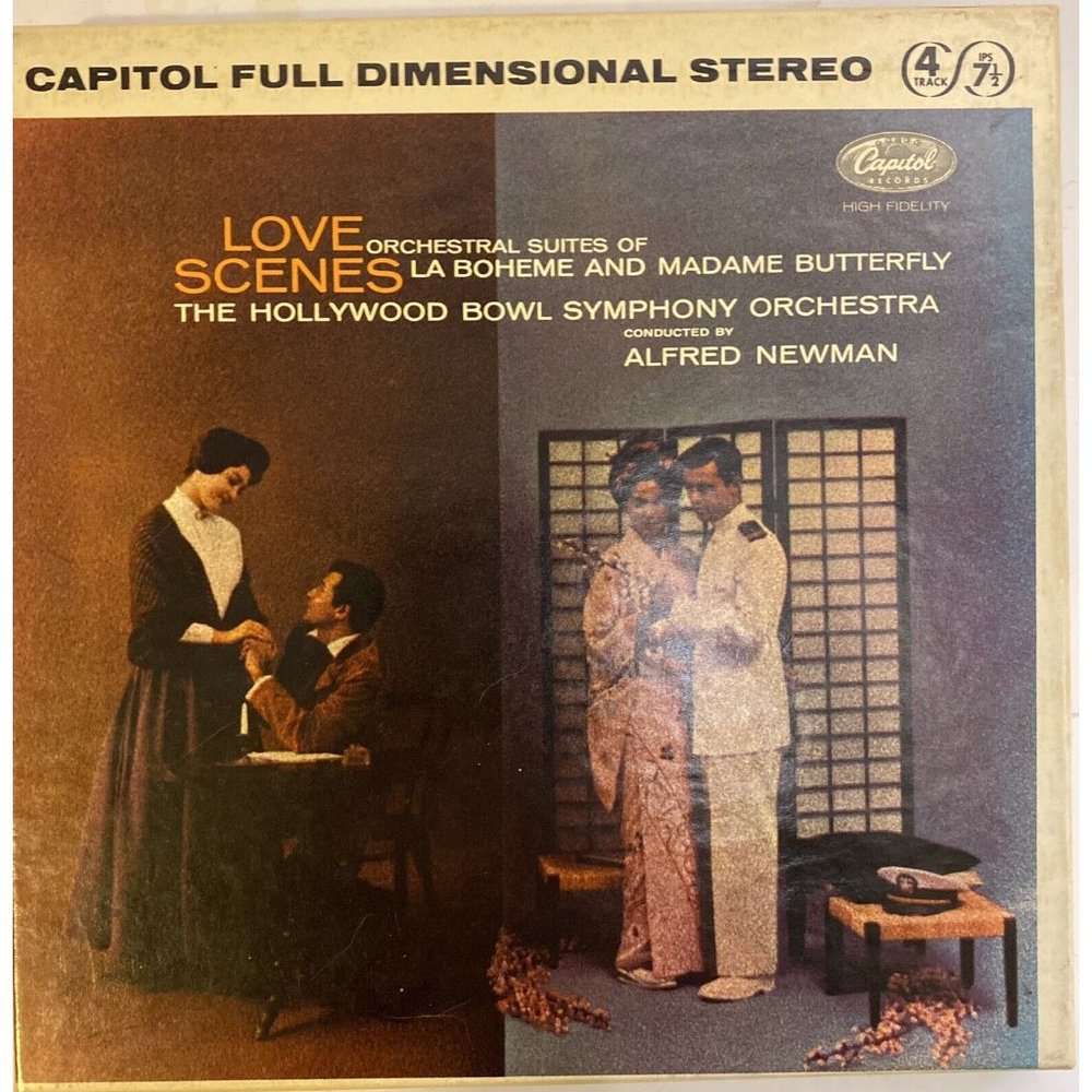 Reel to Reel Tape Love Scenes La Boheme Madame Butterfly Hollywood Bowl Symphony